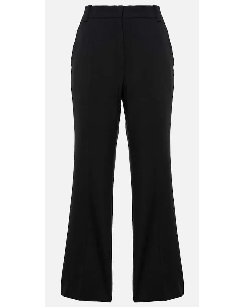 Chloé ChloÃ© Pantaloni cropped in misto lana Nero
