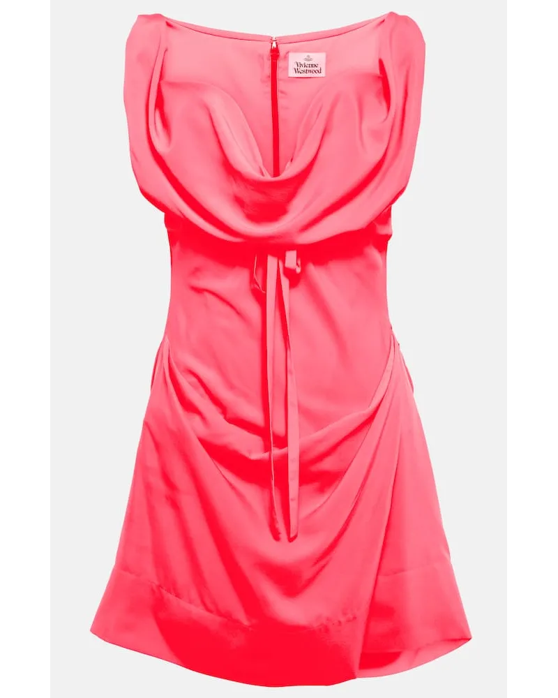 Vivienne Westwood Miniabito in crÃªpe con drappeggio Rosa