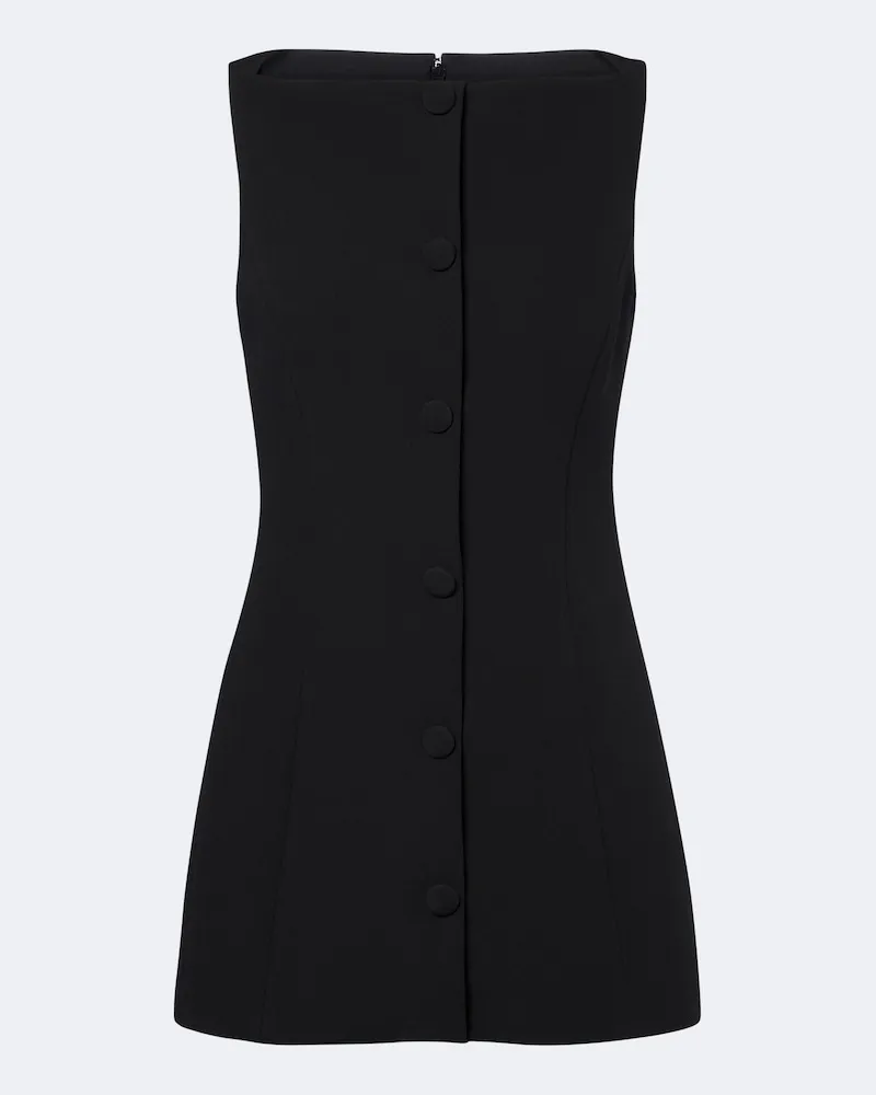 Safiyaa Top Robbie in crêpe Nero