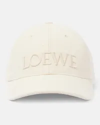 Loewe Cappello da baseball con logo Bianco