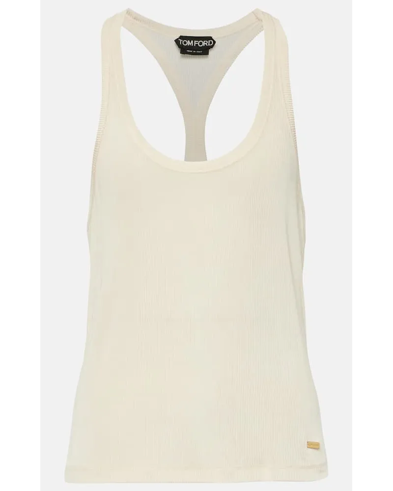 Tom Ford Tank top a coste Bianco