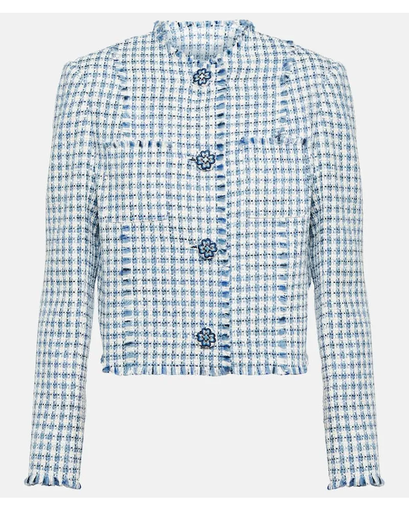 Etro Giacca in bouclÃ© a quadri Blu