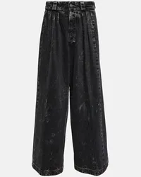 Maison Margiela Jeans a gamba larga distressed Nero