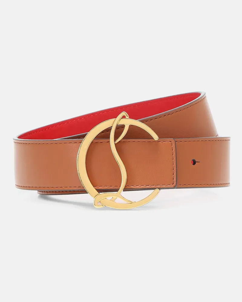 Christian Louboutin Cintura reversibile CL Logo in pelle Multicolore