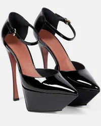 Amina Muaddi Pumps con plateau Angelica in vernice Nero