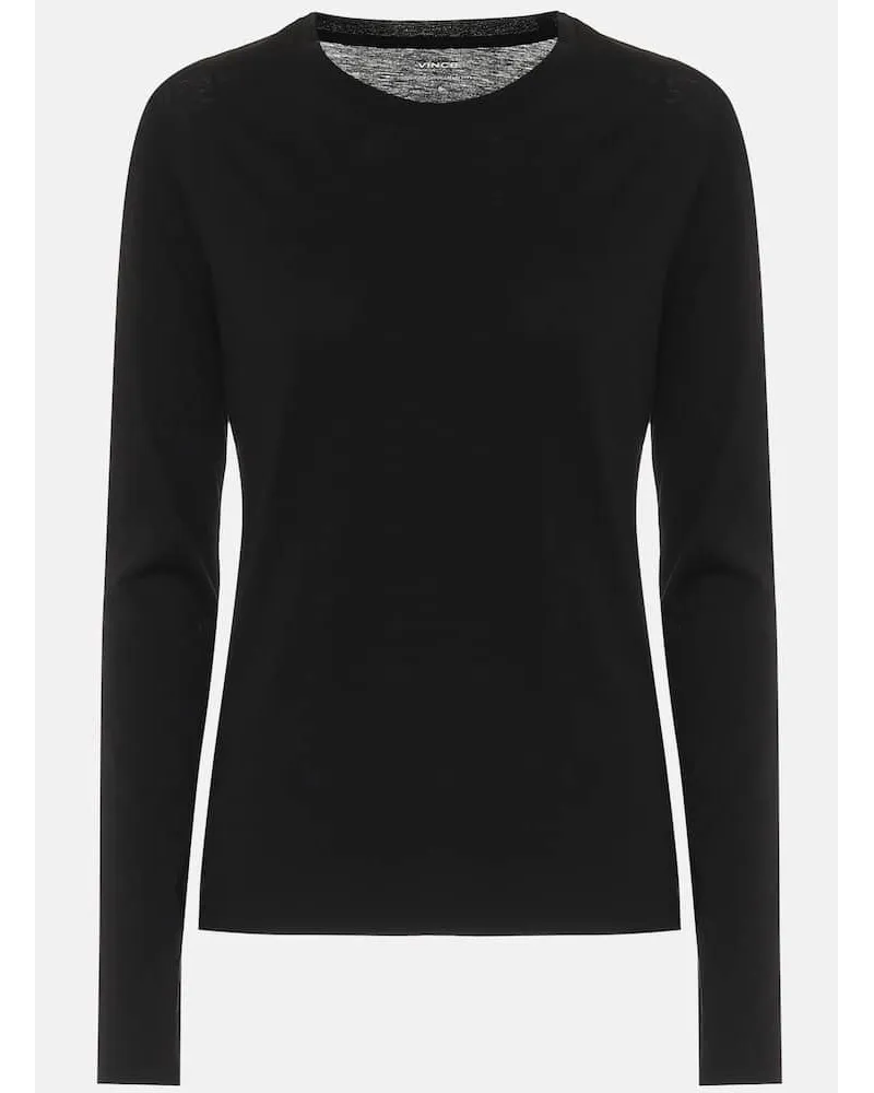 Vince Top Essential in cotone Nero