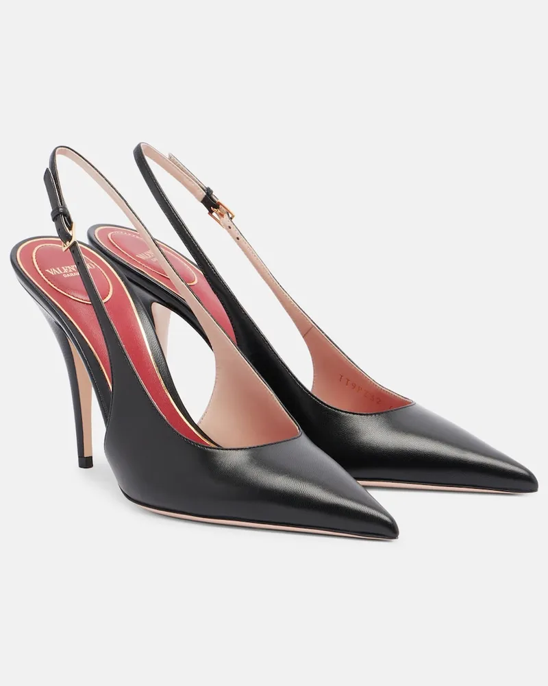 Valentino Garavani Pumps slingback Cuttie in pelle Nero