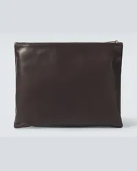 The Row Clutch Allegra in pelle Marrone