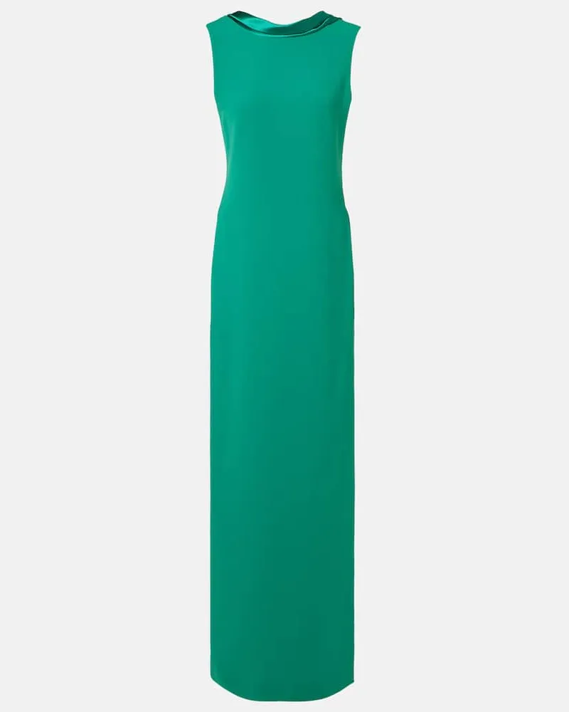 Max Mara Abito lungo Aere in cady Verde