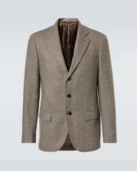 Loro Piana Blazer Torino in lana vergine Marrone