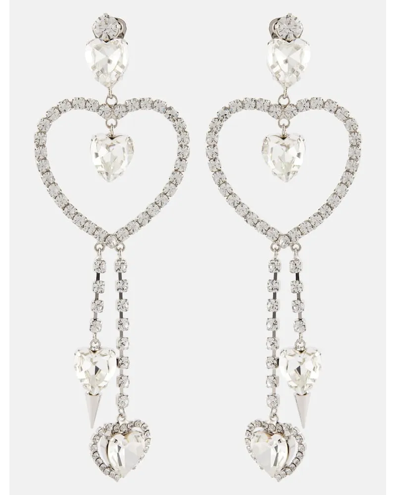 Alessandra Rich Orecchini con cristalli Argento