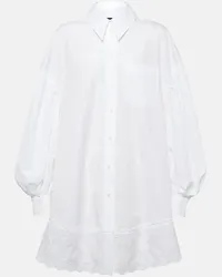 Simone Rocha Abito chemisier in cotone Bianco