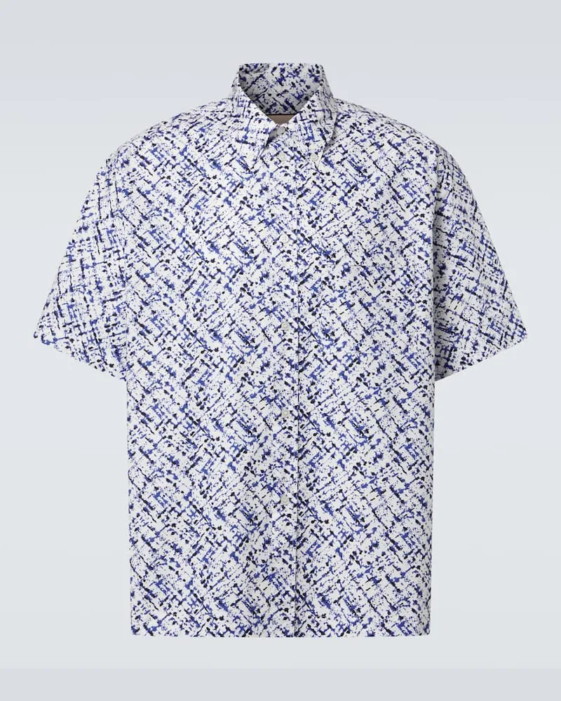 PLAN C Camicia in cotone con stampa Multicolore