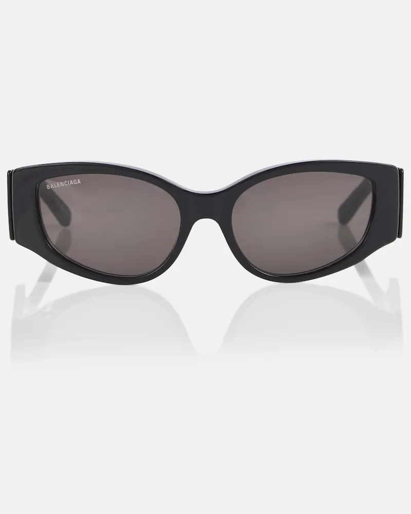 Balenciaga Occhiali da sole ovali Nero
