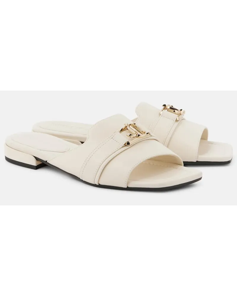 Jimmy Choo Sandali Nako in pelle Bianco