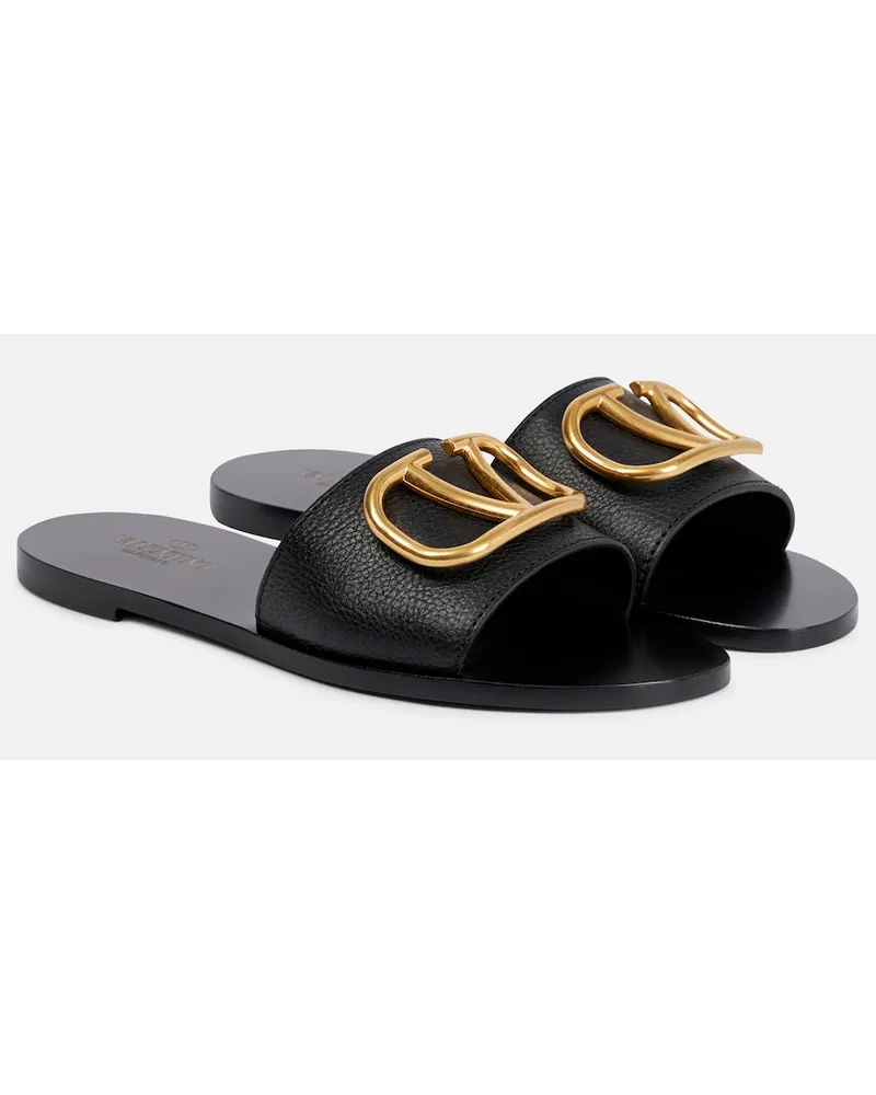 Valentino Garavani Sandali VLogo in pelle Nero
