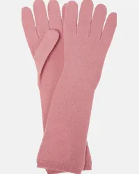 Max Mara Guanti Oglio in cashmere Rosa