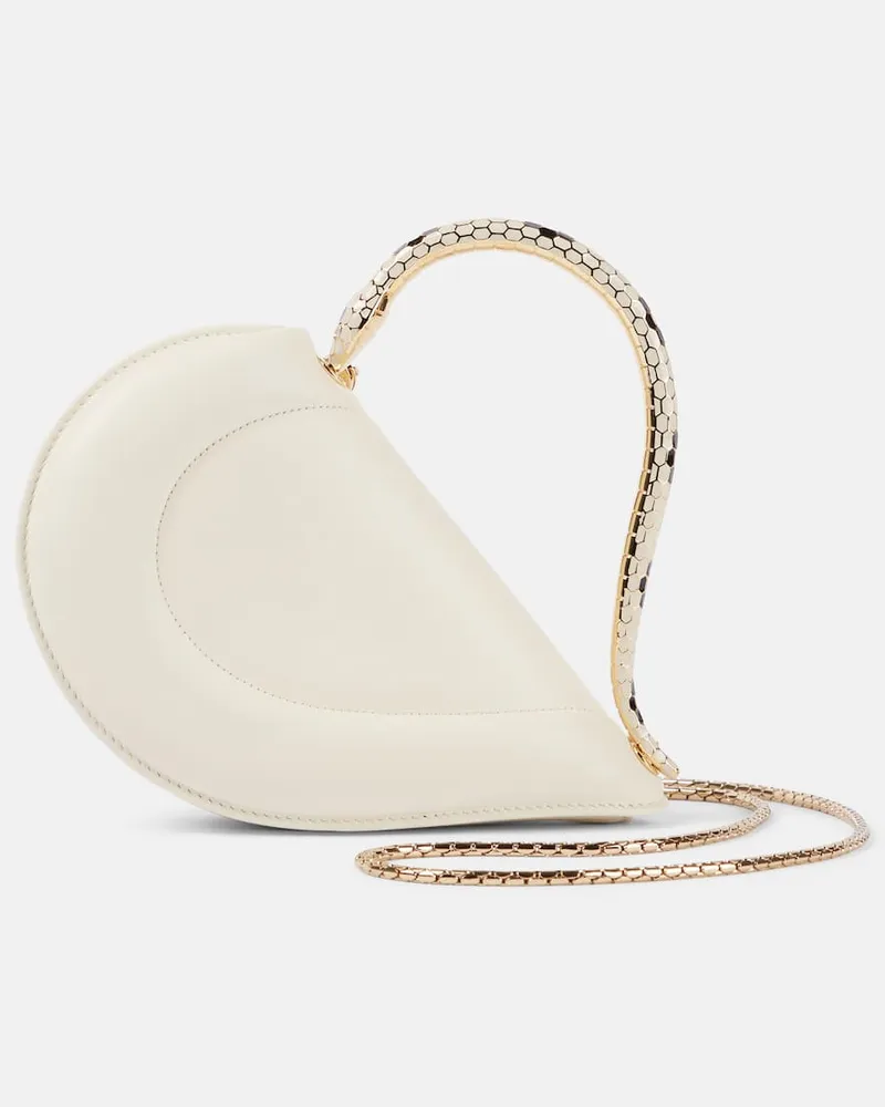 Bulgari Borsa Serpenti Cuore 1968 in pelle Bianco