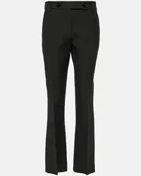 Valentino Garavani Pantaloni regular in Crêpe Couture Nero