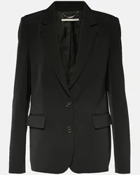 Stella McCartney Blazer monopetto in misto lana Nero