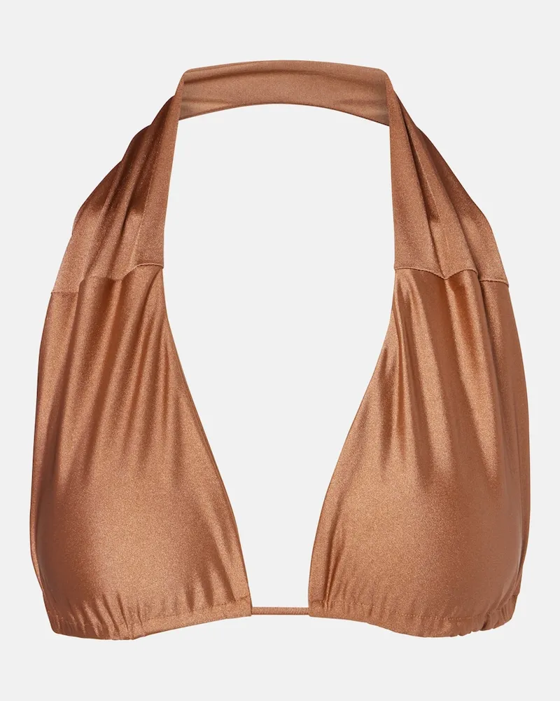 JADE SWIM Top bikini Livi Marrone