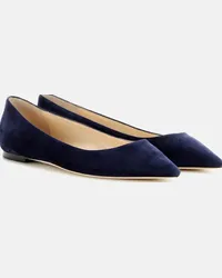 Jimmy Choo Ballerine Romy in suede Blu