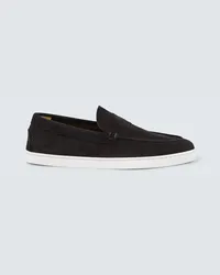 Christian Louboutin Mocassini Varsiboat in suede Nero