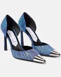 Area x Sergio Rossi - Pumps in denim Blu