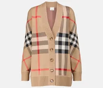 Burberry Cardigan in jacquard Vintage Check Beige