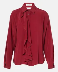 Victoria Beckham Blusa in seta Rosso