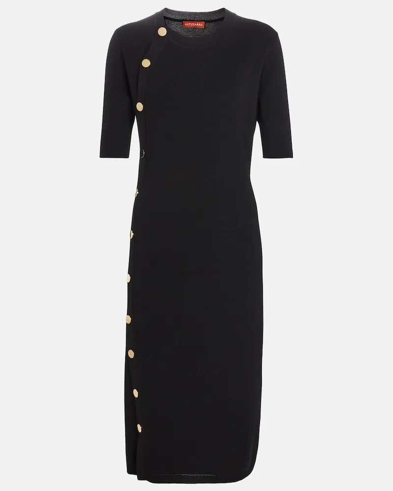 Altuzarra Abito midi Minamoto in maglia Nero