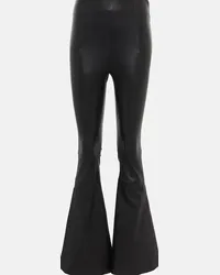 Amiri Leggings flared in pelle Nero