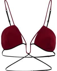 Nensi Dojaka Bralette in gabardine Rosso