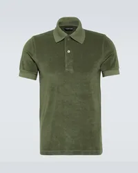 Tom Ford Polo in misto cotone Verde