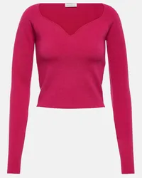 Nina Ricci Top in misto lana Rosa