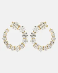 Melissa Kaye Orecchini Aria Earwrap in oro 18kt con diamanti Oro