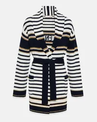 Valentino Garavani Cardigan in lana vergine a righe Multicolore