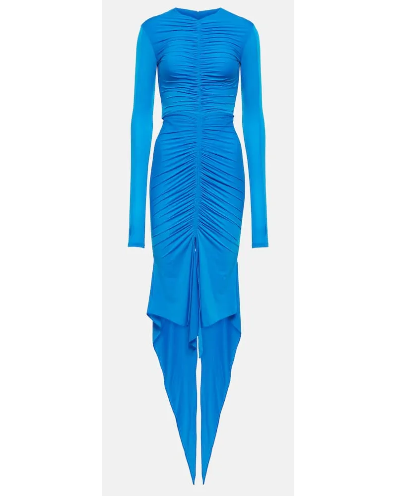 Alex Perry Abito midi Martson in raso Blu