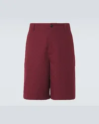 Gucci Bermuda in canvas di cotone GG Rosso