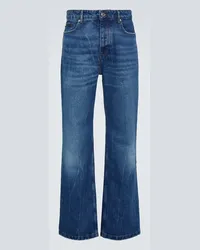 AMI Paris Jeans regular con effetto candeggiato Blu