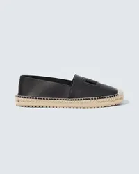 Dolce & Gabbana Espadrillas DG in pelle Nero