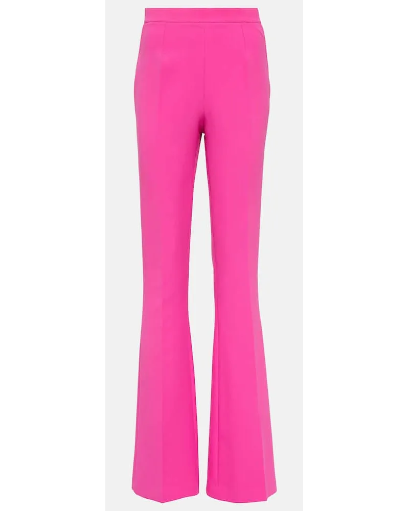 Safiyaa Pantaloni flared Alexa in crÃªpe Multicolore