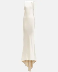 Maison Margiela Bridal - Abito lungo in raso Bianco