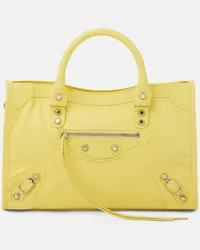 Balenciaga Borsa a spalla Le City Small in pelle Giallo