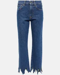 J.W.Anderson Jeans cropped distressed Blu