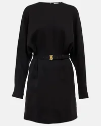 Burberry Miniabito in cady di seta Nero