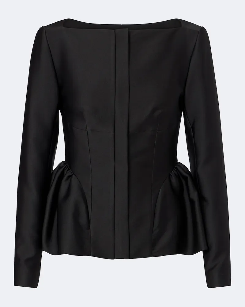 Roland Mouret Giacca peplum Nero