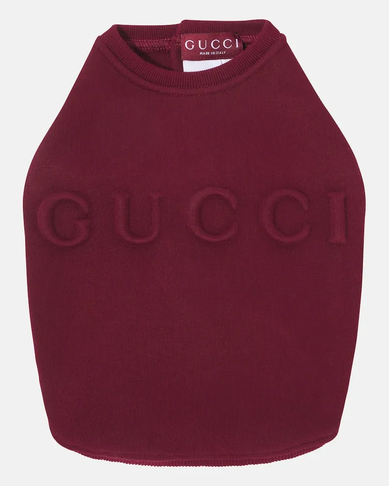 Gucci Pullover da cane Gucci Script Rosso