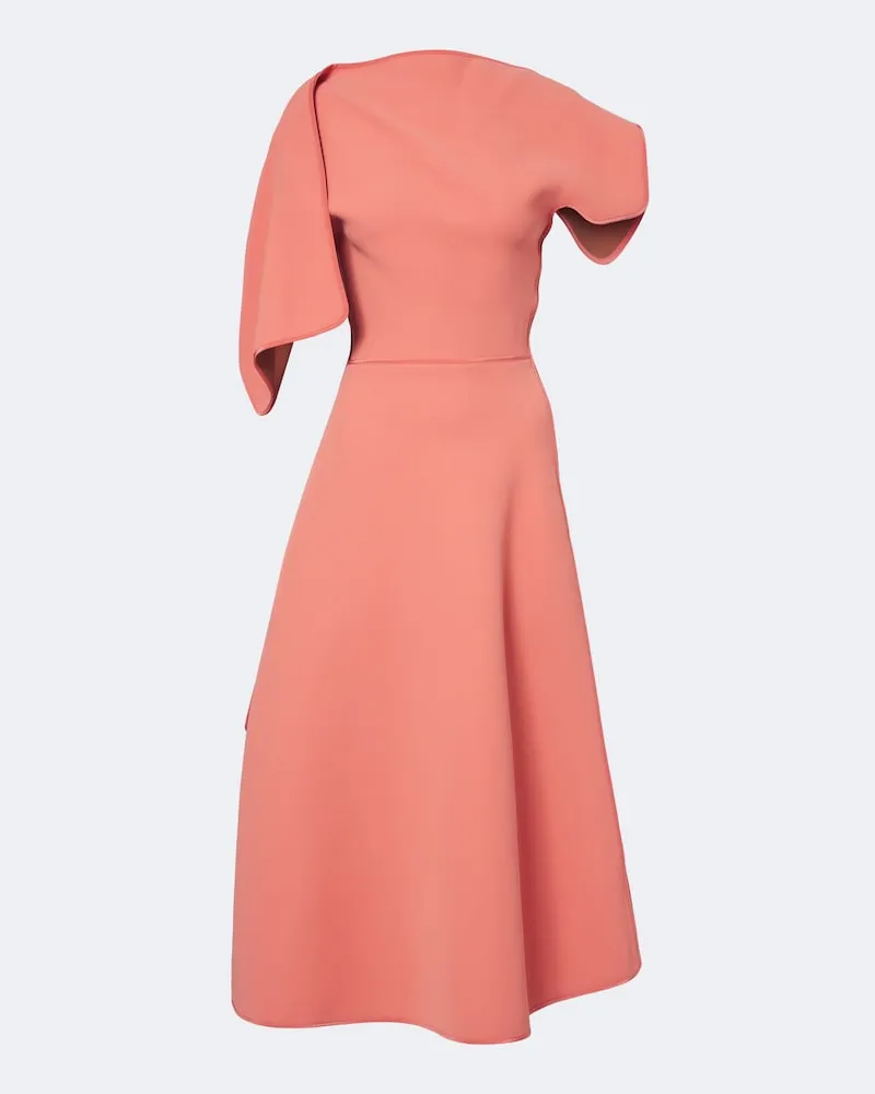 Maticevski Abito midi Diadem asimmetrico Rosa