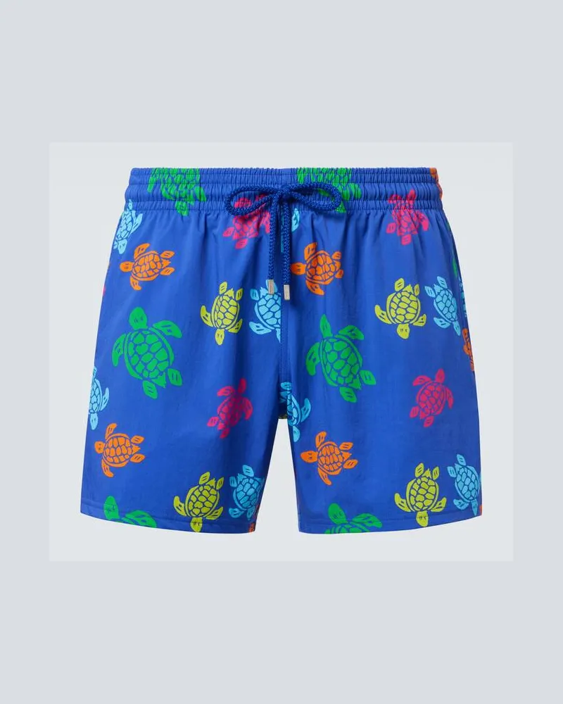 Vilebrequin Costume da bagno con stampa Moorise Blu
